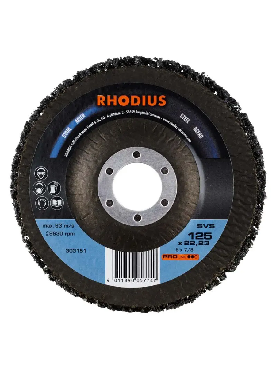 RHODIUS SVS 115mm Non-Woven Cleaning Disc